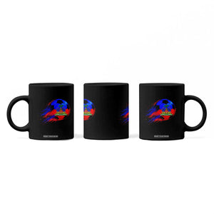 Haitian Flag Soccer Ball Splatter Graphic Coffee Mug Haiti Football Sports Fan TS02 Print Your Wear