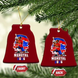 Mondyal 2026 Haiti Soccer Player Victory Celebration Graphic Ceramic Ornament Haitian Flag Football Sports Fan TS02 Print Your Wear