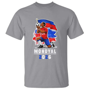 Mondyal 2026 Haiti Soccer Player Victory Celebration Graphic T Shirt Haitian Flag Football Sports Fan TS02 Sport Gray Print Your Wear