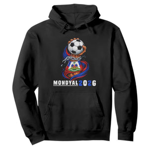 Mondyal 2026 Haiti Freedom Fist Broken Chains Soccer Graphic Hoodie Haitian Flag Football Sports Fan TS02 Black Print Your Wear