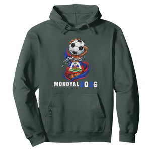 Mondyal 2026 Haiti Freedom Fist Broken Chains Soccer Graphic Hoodie Haitian Flag Football Sports Fan TS02 Dark Forest Green Print Your Wear