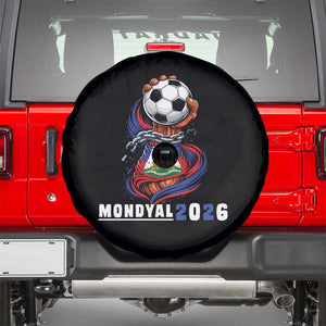 Mondyal 2026 Haiti Freedom Fist Broken Chains Soccer Graphic Spare Tire Cover Haitian Flag Football Sports Fan TS02 Black Print Your Wear
