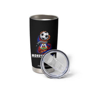 Mondyal 2026 Haiti Freedom Fist Broken Chains Soccer Graphic Tumbler Cup Haitian Flag Football Sports Fan TS02 Print Your Wear