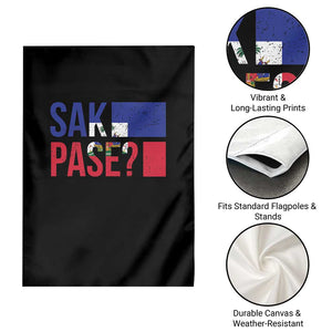 Sak Pase Haitian Creole Garden Flag Haiti Flag Heritage Pride TS02 Print Your Wear