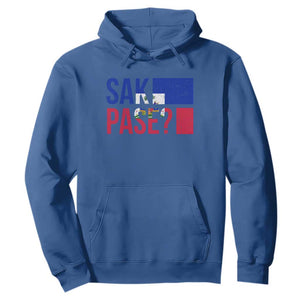 Sak Pase Haitian Creole Hoodie Haiti Flag Heritage Pride TS02 Royal Blue Print Your Wear