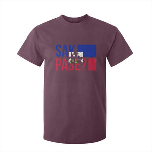 Sak Pase Haitian Creole T Shirt For Kid Haiti Flag Heritage Pride TS02 Maroon Print Your Wear