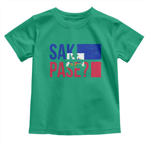 Sak Pase Haitian Creole Toddler T Shirt Haiti Flag Heritage Pride TS02 Irish Green Print Your Wear