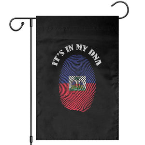 It's In My DNA Haitian Flag Fingerprint Graphic Garden Flag Haiti Heritage Pride TS02 Black Print Your Wear