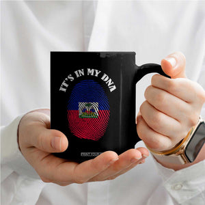 It's In My DNA Haitian Flag Fingerprint Graphic Coffee Mug Haiti Heritage Pride TS02 Print Your Wear