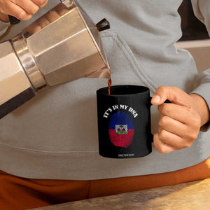 It's In My DNA Haitian Flag Fingerprint Graphic Coffee Mug Haiti Heritage Pride TS02 Print Your Wear