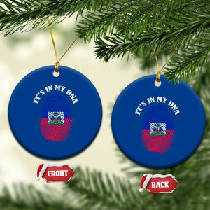 It's In My DNA Haitian Flag Fingerprint Graphic Ceramic Ornament Haiti Heritage Pride TS02 1pc Blue Print Your Wear