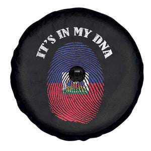 It's In My DNA Haitian Flag Fingerprint Graphic Spare Tire Cover Haiti Heritage Pride TS02 Print Your Wear