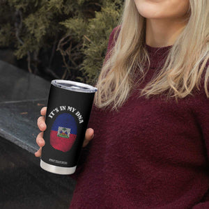It's In My DNA Haitian Flag Fingerprint Graphic Tumbler Cup Haiti Heritage Pride TS02 Print Your Wear