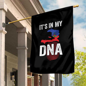 It's In My DNA Haitian Map and Fingerprint Flag Graphic Garden Flag Haiti Heritage Pride TS02 Print Your Wear