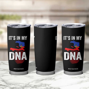 It's In My DNA Haitian Map and Fingerprint Flag Graphic Tumbler Cup Haiti Heritage Pride TS02 Print Your Wear