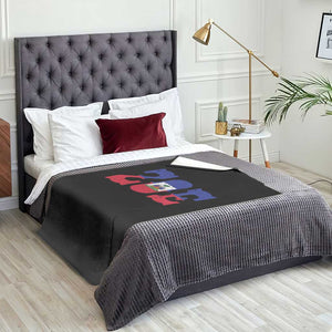 Zoe Haitian Pride Throw Blanket Haiti Flag Culture Heritage Pride TS02 Print Your Wear
