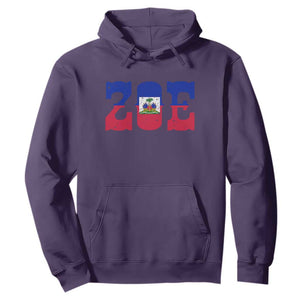 Zoe Haitian Pride Hoodie Haiti Flag Culture Heritage Pride TS02 Purple Print Your Wear