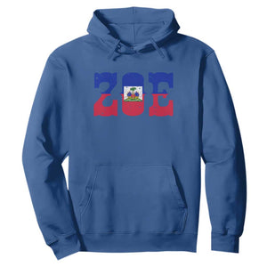Zoe Haitian Pride Hoodie Haiti Flag Culture Heritage Pride TS02 Royal Blue Print Your Wear