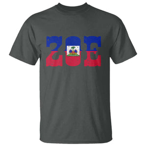 Zoe Haitian Pride T Shirt Haiti Flag Culture Heritage Pride TS02 Dark Heather Print Your Wear