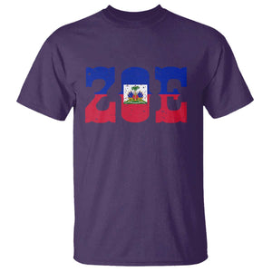 Zoe Haitian Pride T Shirt Haiti Flag Culture Heritage Pride TS02 Purple Print Your Wear