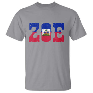 Zoe Haitian Pride T Shirt Haiti Flag Culture Heritage Pride TS02 Sport Gray Print Your Wear