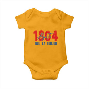 Haiti 1804 Ayiti Nou La Toujou Baby Onesie Independence Haiti Heritage Pride TS02 Gold Print Your Wear