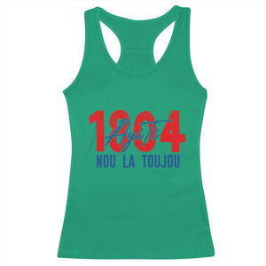 Haiti 1804 Ayiti Nou La Toujou Racerback Tank Top Independence Haiti Heritage Pride TS02 Irish Green Print Your Wear