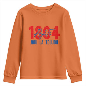 Haiti 1804 Ayiti Nou La Toujou Youth Sweatshirt Independence Haiti Heritage Pride TS02 Orange Print Your Wear