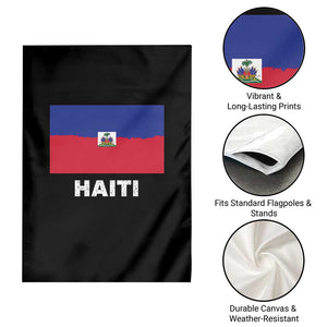 Vintage Distressed Haiti Flag Garden Flag Haitian Heritage Pride TS02 Print Your Wear