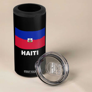 Vintage Distressed Haiti Flag 4 in 1 Can Cooler Tumbler Haitian Heritage Pride TS02 Print Your Wear