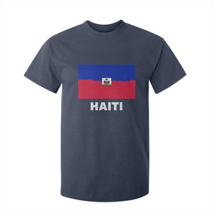 Vintage Distressed Haiti Flag T Shirt For Kid Haitian Heritage Pride TS02 Navy Print Your Wear