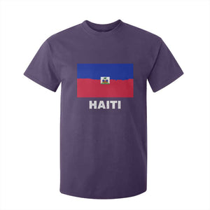 Vintage Distressed Haiti Flag T Shirt For Kid Haitian Heritage Pride TS02 Purple Print Your Wear