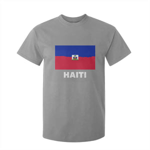 Vintage Distressed Haiti Flag T Shirt For Kid Haitian Heritage Pride TS02 Sport Gray Print Your Wear