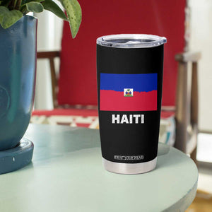 Vintage Distressed Haiti Flag Tumbler Cup Haitian Heritage Pride TS02 Print Your Wear