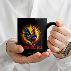 Proud Haitian Rooster Flag Coffee Mug Majestic National Symbol Haiti Heritage Pride TS02 Print Your Wear