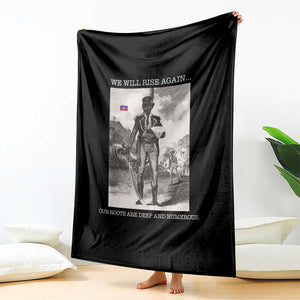 Haitian Revolution Toussaint Louverture Throw Blanket We Will Rise Again Historic Graphic TS02 Print Your Wear