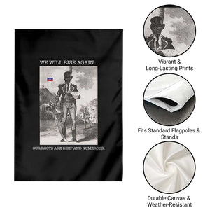 Haitian Revolution Toussaint Louverture Garden Flag We Will Rise Again Historic Graphic TS02 Print Your Wear