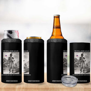 Haitian Revolution Toussaint Louverture 4 in 1 Can Cooler Tumbler We Will Rise Again Historic Graphic TS02 Print Your Wear