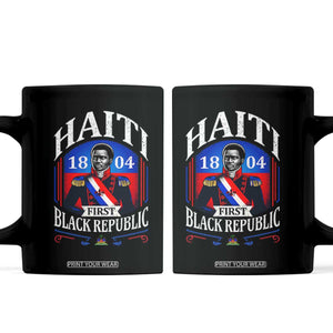 1804 First Black Republic Vintage Graphic Coffee Mug Jean Jacques Dessalines Historic TS02 Black Print Your Wear