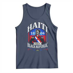 1804 First Black Republic Vintage Graphic Tank Top Jean Jacques Dessalines Historic TS02 Navy Print Your Wear