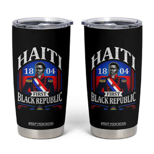 1804 First Black Republic Vintage Graphic Tumbler Cup Jean Jacques Dessalines Historic TS02 Black Print Your Wear