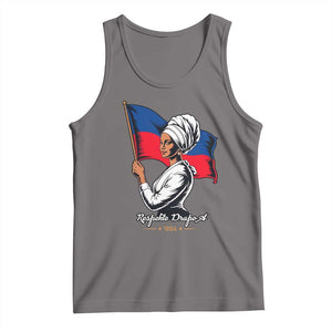 Respekte Drapo A 1804 Haitian Independence Day Tank Top Proud Haitian Woman Flag Heritage