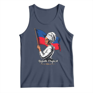 Respekte Drapo A 1804 Haitian Independence Day Tank Top Proud Haitian Woman Flag Heritage