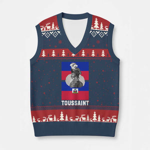 Toussaint Louverture Haitian Revolution Leader V-Neck Knit Sweater Vest Vintage General Portrait Haiti Freedom History