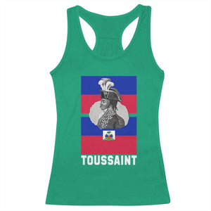 Toussaint Louverture Haitian Revolution Leader Racerback Tank Top Vintage General Portrait Haiti Freedom History