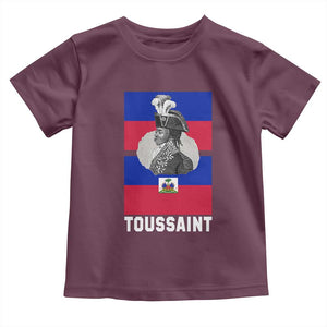 Toussaint Louverture Haitian Revolution Leader Toddler T Shirt Vintage General Portrait Haiti Freedom History