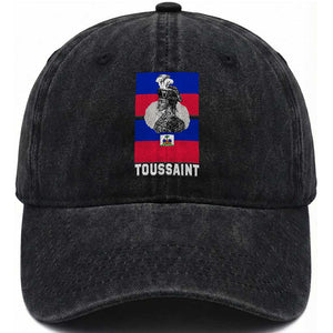 Toussaint Louverture Haitian Revolution Leader Washed Cotton Baseball Cap Vintage General Portrait Haiti Freedom History