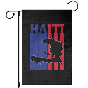 Vintage Retro Map of Haiti Garden Flag Haitian Heritage Pride Travel Souvenir TS02 Black Print Your Wear