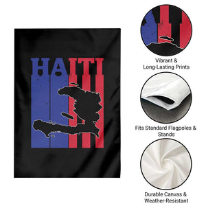 Vintage Retro Map of Haiti Garden Flag Haitian Heritage Pride Travel Souvenir TS02 Print Your Wear