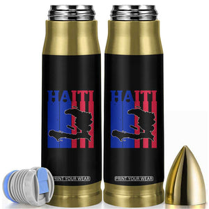 Vintage Retro Map of Haiti Bullet Tumbler Haitian Heritage Pride Travel Souvenir TS02 Black Print Your Wear